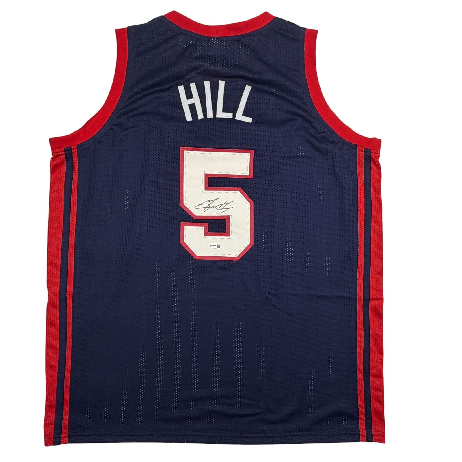 Autographed/Signed Grant Hill United States USA Olympics Jersey JSA COA Autographed/Signed Grant Hill United States USA Olympics Jersey JSA COA