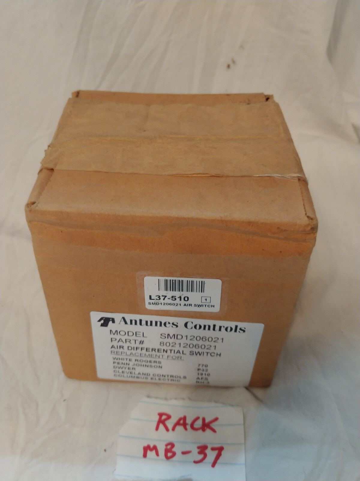 USED Antunes Controls L37-510 SMD1206021 Air Differential Switch .17-12.0” W.C.