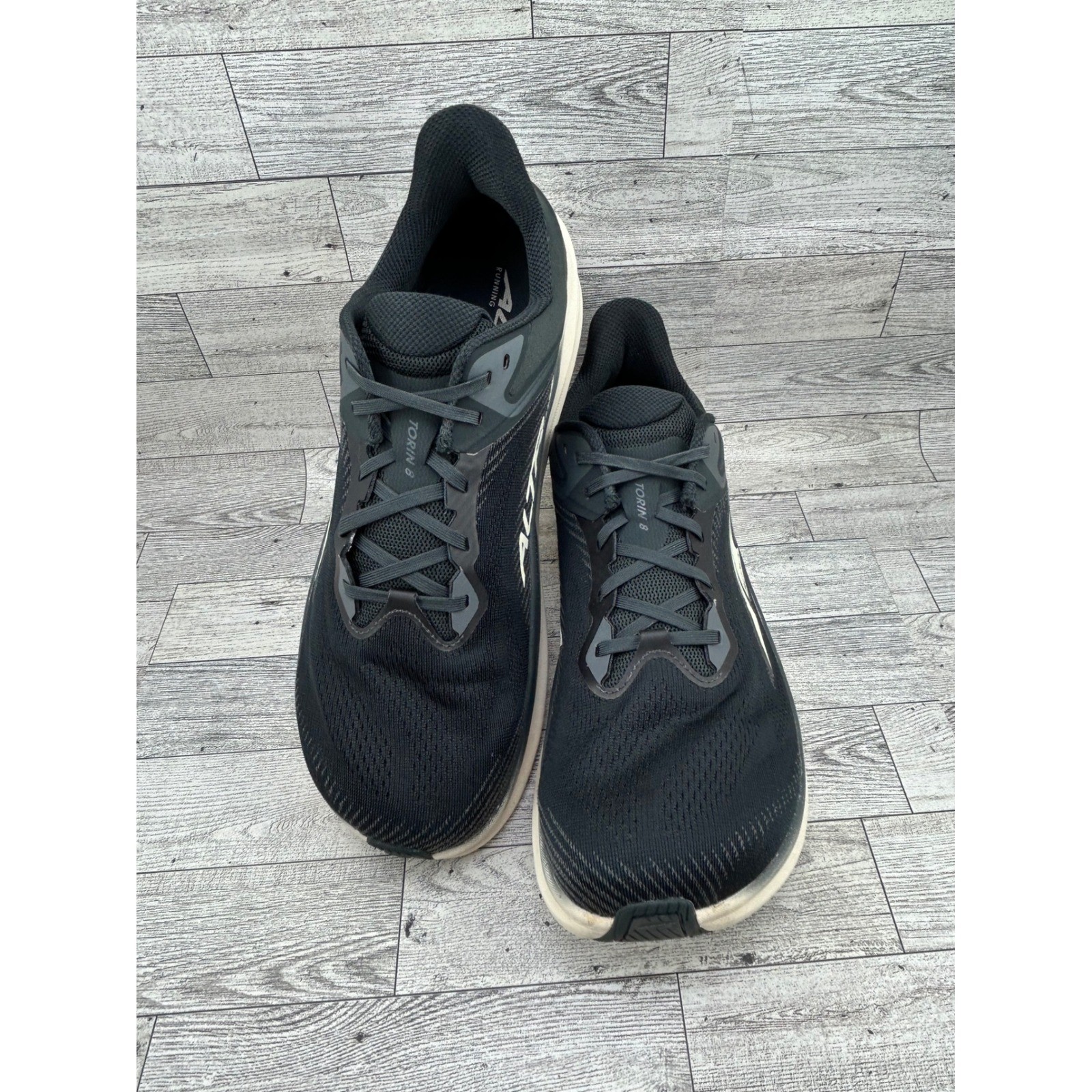 Altra Torin 8 Men Running Shoes Black White AL0A85QE010 Size 12 Zero Drop