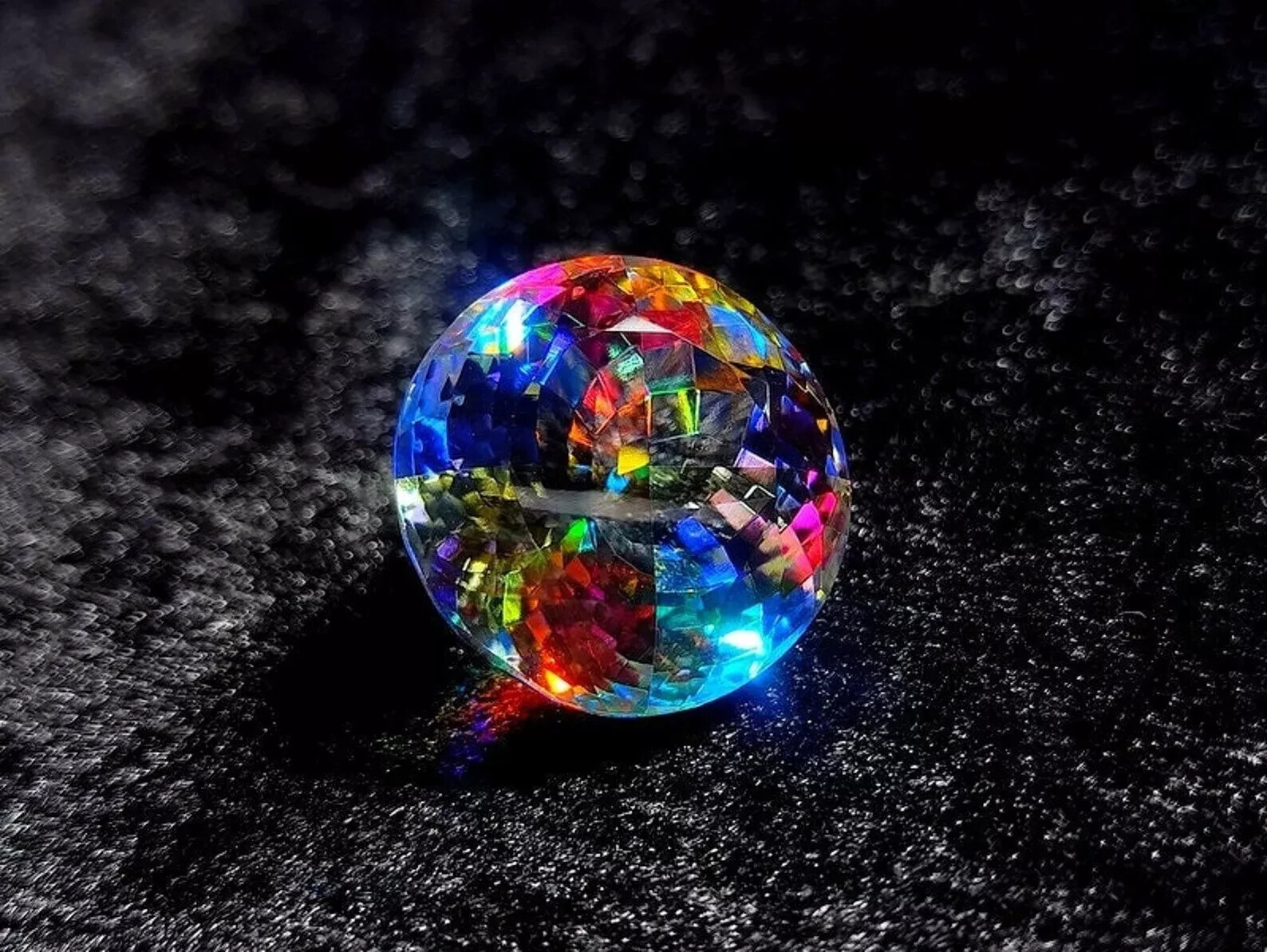 51.22 CT+ Rainbow Color Round Cut Natural Mystic Topaz Loose Gemstone new