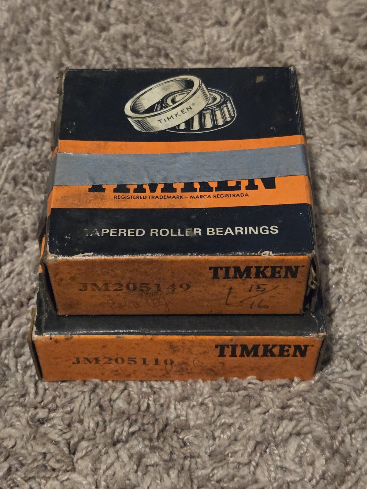Timken JM205149 JM205110 Tapered Roller Bearing Cup Cone Set NOS Genuine