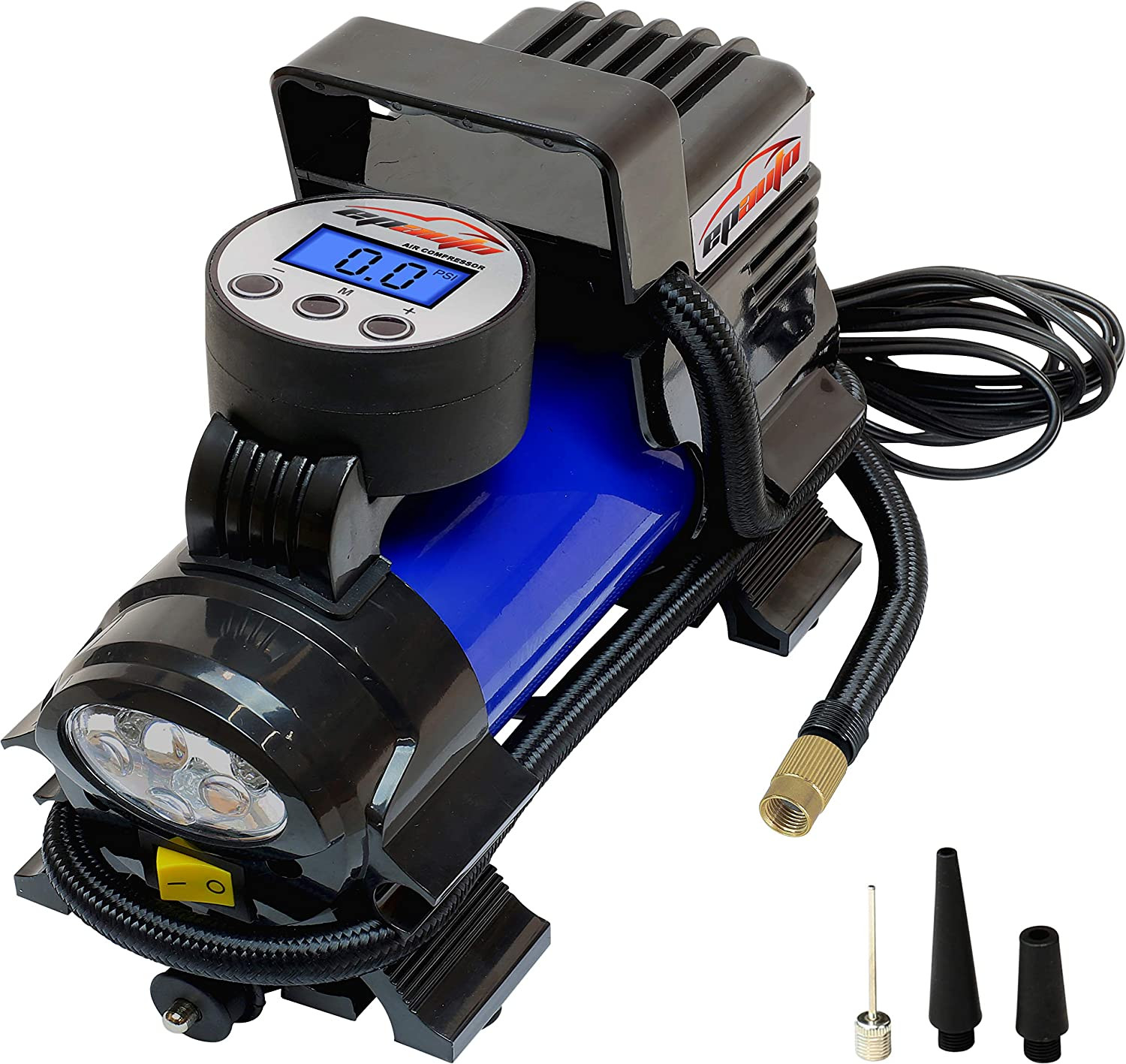 EPAuto 12V DC Portable Air Compressor Pump, Digital Tire Inflator EPAuto 12V DC Portable Air Compressor Pump, Digital Tire Inflator