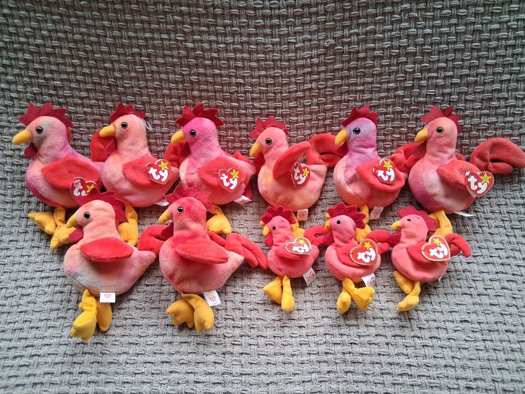 Lot of 11 TY Beanie Baby Strut Toys Lot of 11 TY Beanie Baby Strut Toys