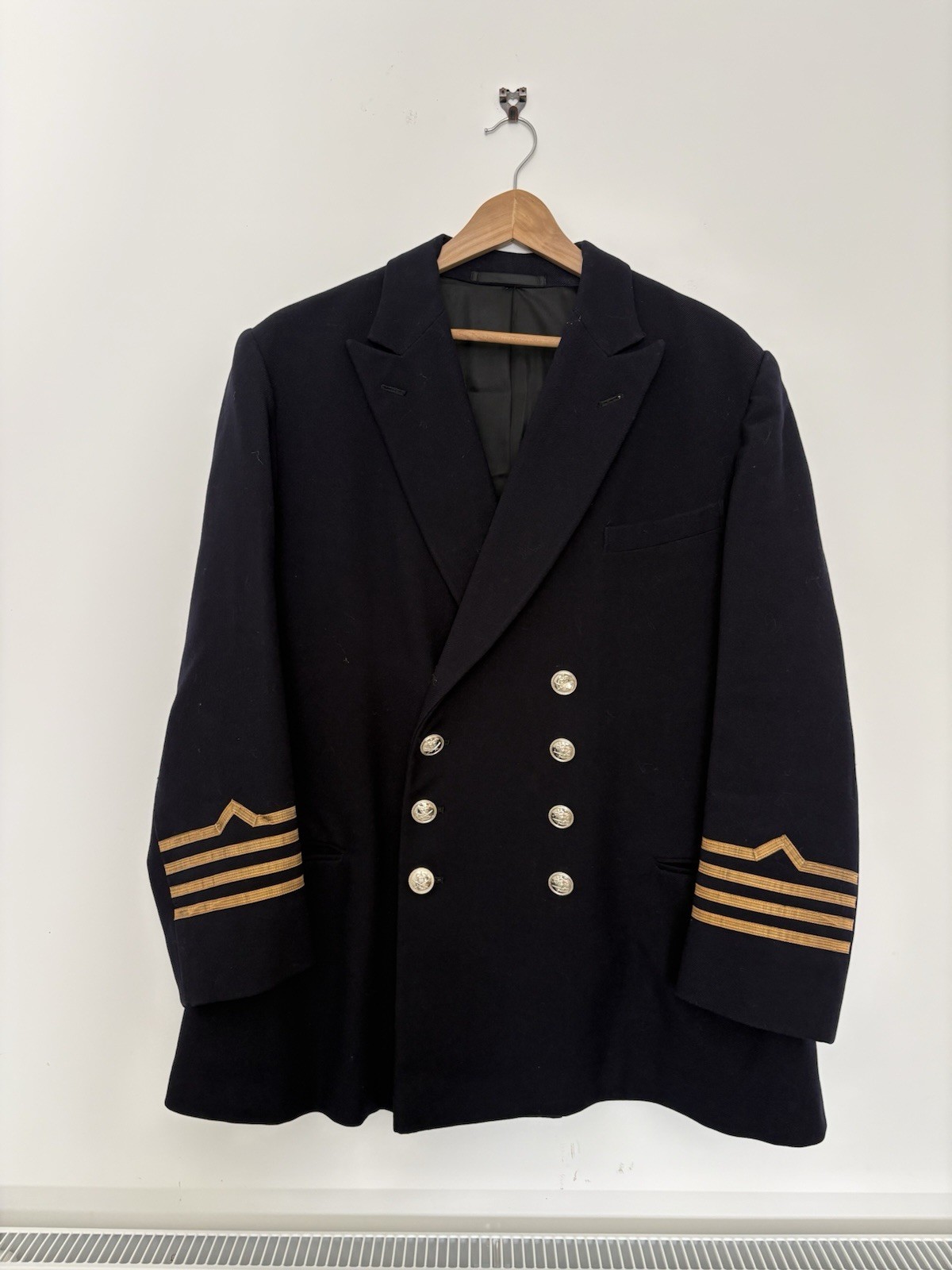 Vintage 1970s British Military Officer Jacket Gold Braid 42 Chest M/L Used