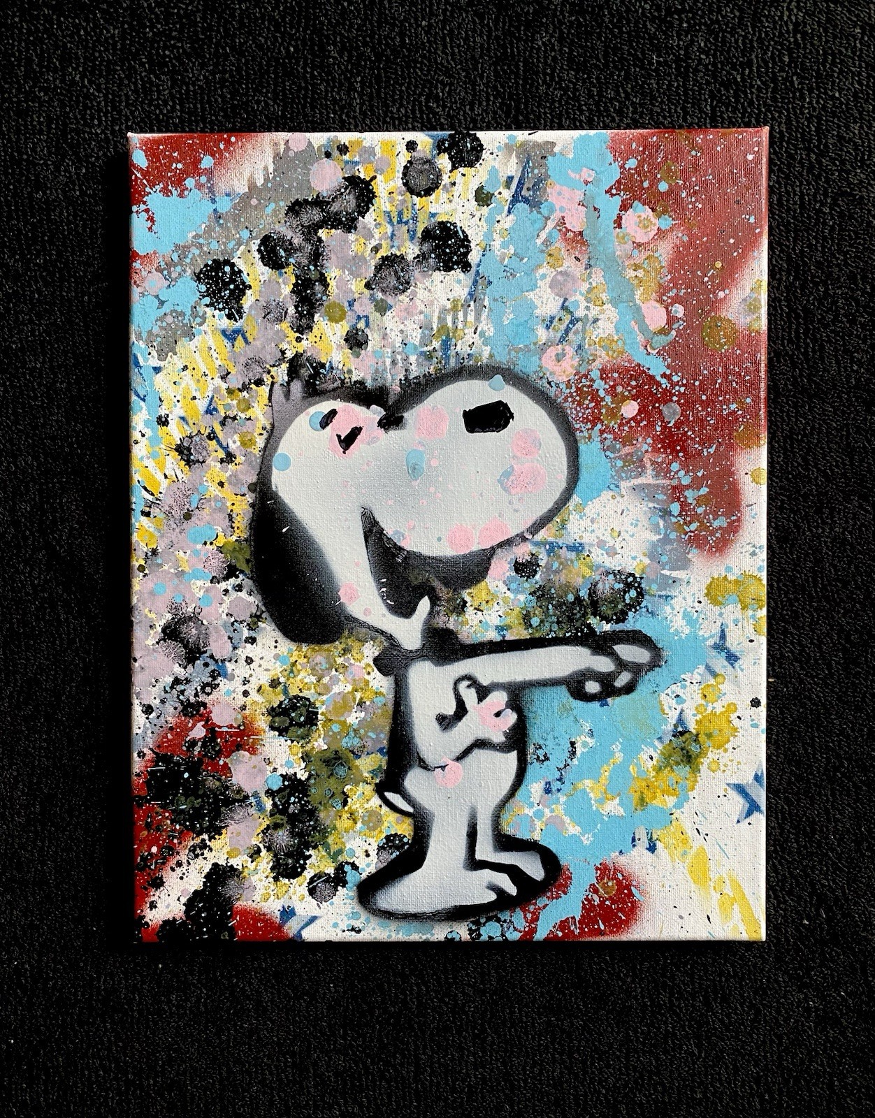 UNIQUE- BANKSY STYLE ART- MynBender-LAUGHING DOG-Original GRAFFITI-SNOOPY UNIQUE- BANKSY STYLE ART- MynBender-LAUGHING DOG-Original GRAFFITI-SNOOPY