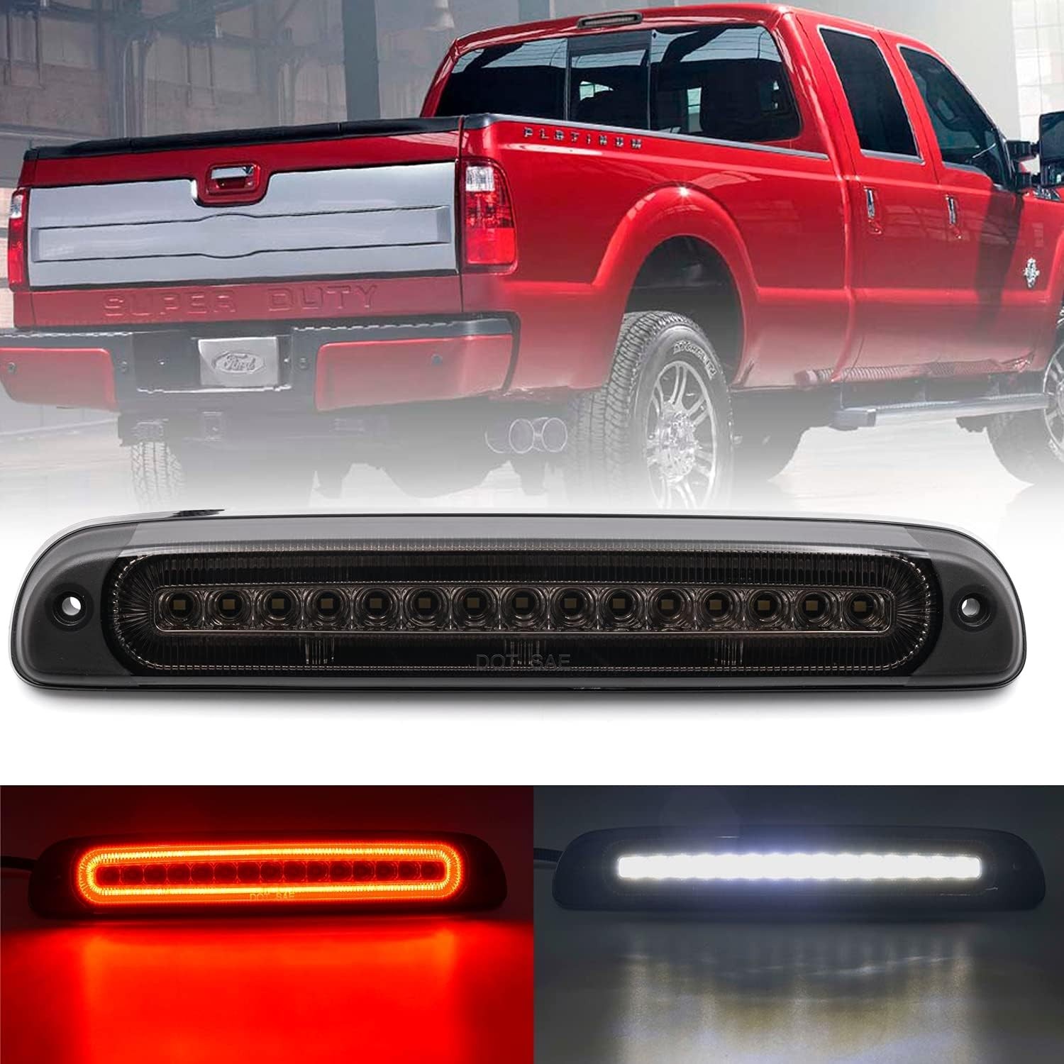 Led Third Brake Light Replacement for 1999-2016 Ford F250 F350 Super Duty 95-03 