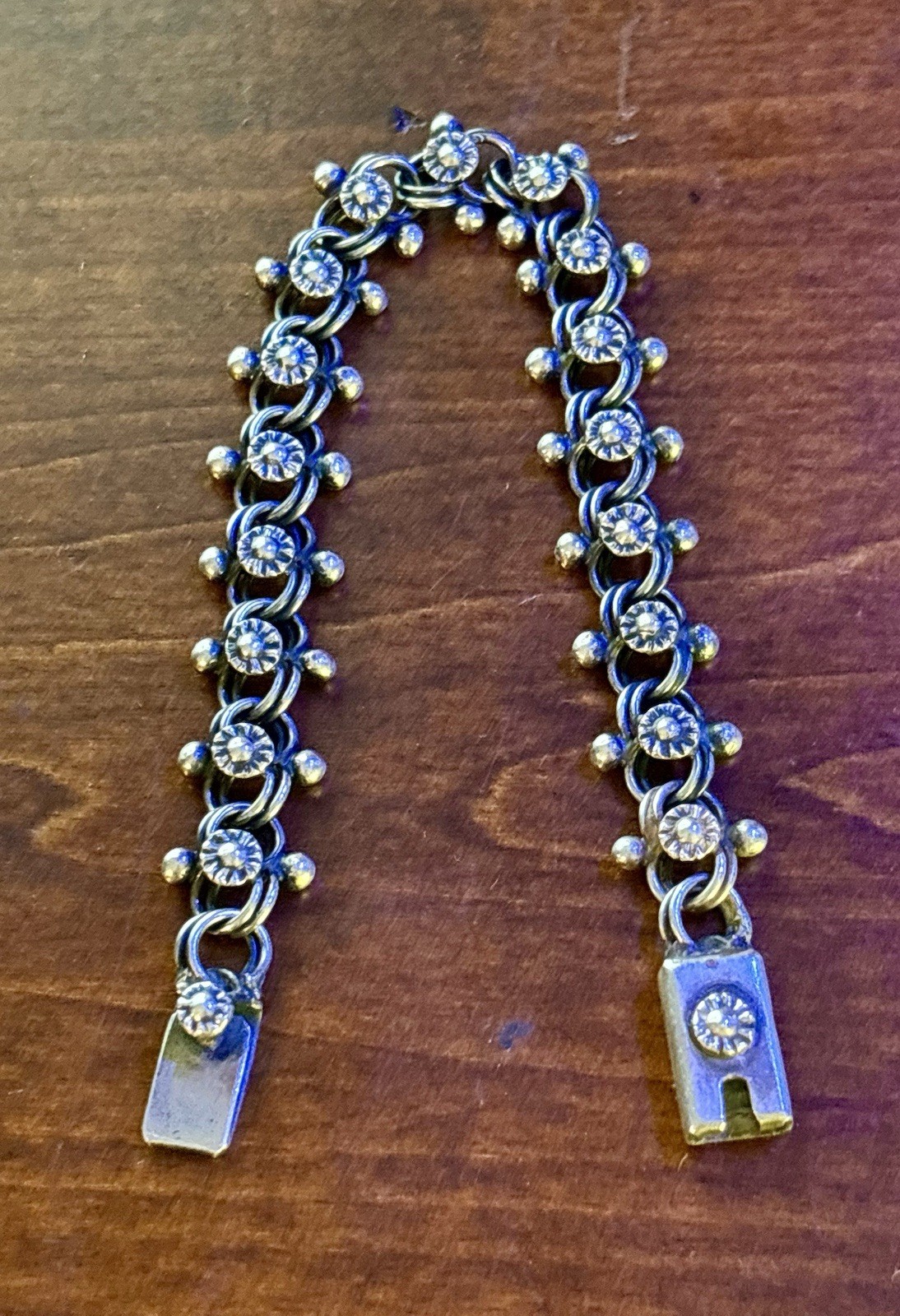 Taxco Sterling Ornate Rare Variant Hand Made Bracelet (stamped) :)