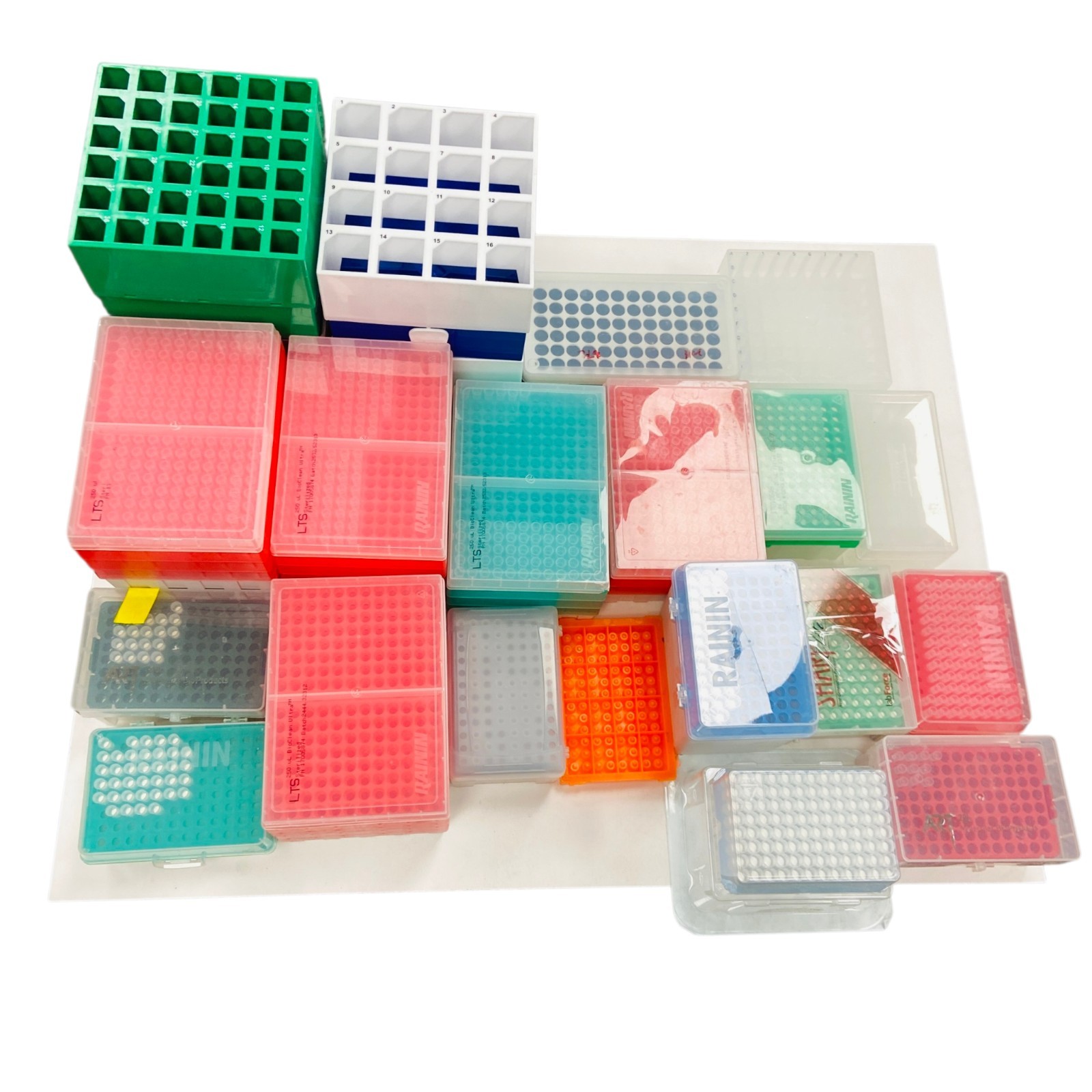 Rainin Thermo Fisher Assorted Lab Pipette Tip Racks Plates Tubes - Huge Lot Rainin Thermo Fisher Assorted Lab Pipette Tip Racks Plates Tubes - Huge Lot