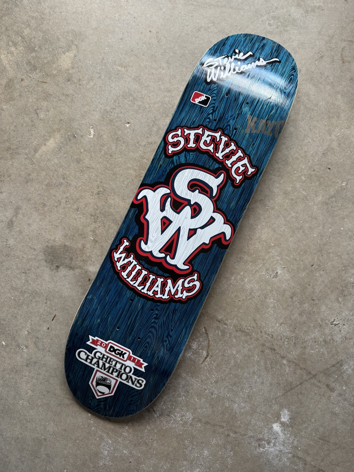 DGK Stevie Williams Ghetto Champions Skateboard Deck 2011 DGK Stevie Williams Ghetto Champions Skateboard Deck 2011