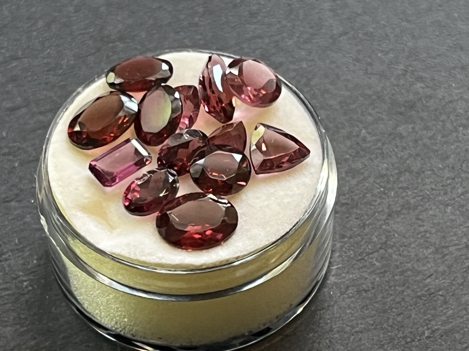 Natural Umba River Rhodolite Garnet Parcel 11.30 CTW Gemologist Verified