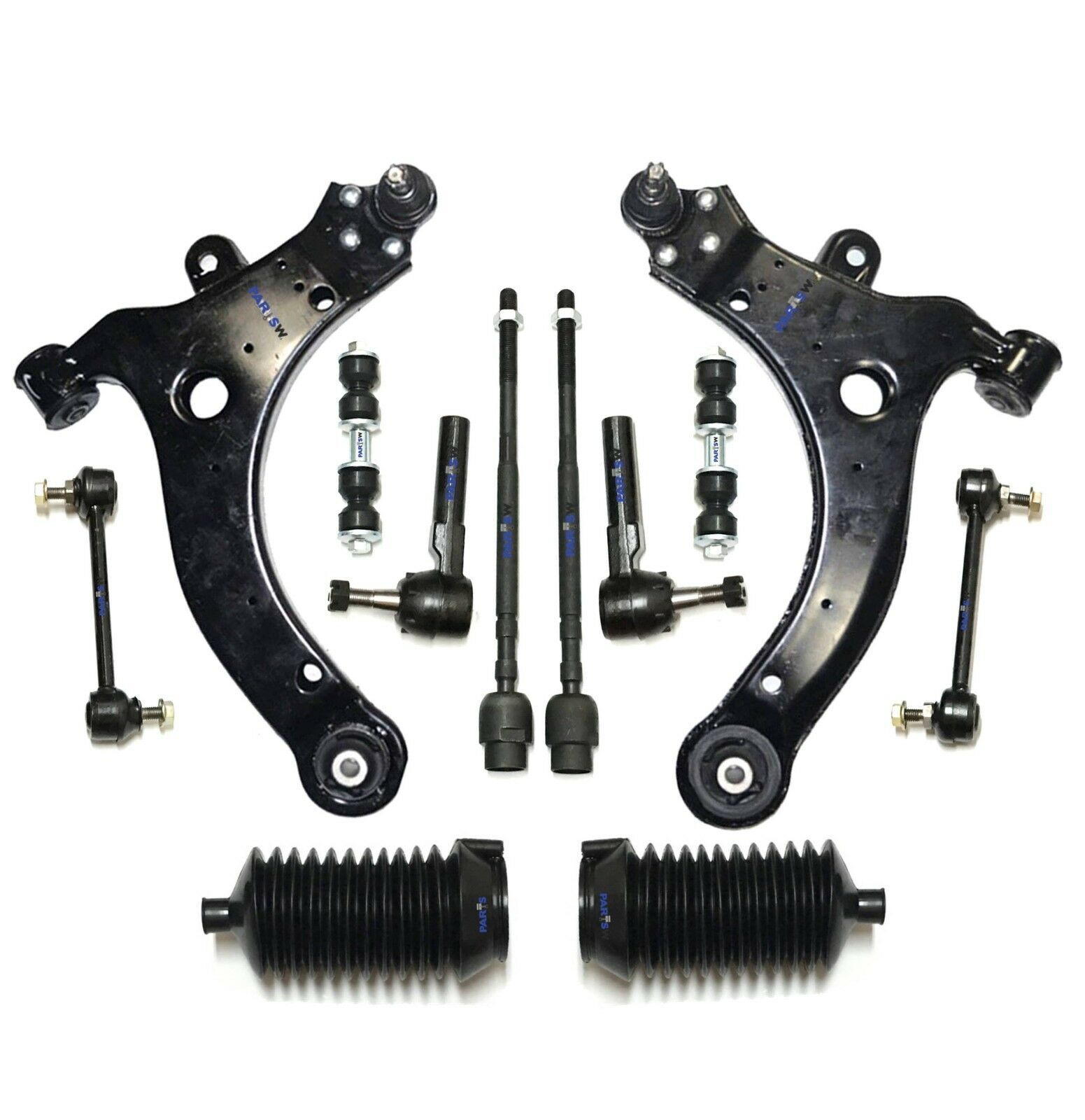 PartsW 12Pc Complete Suspension Kit for Chevrolet Impala Limited 2014-2016