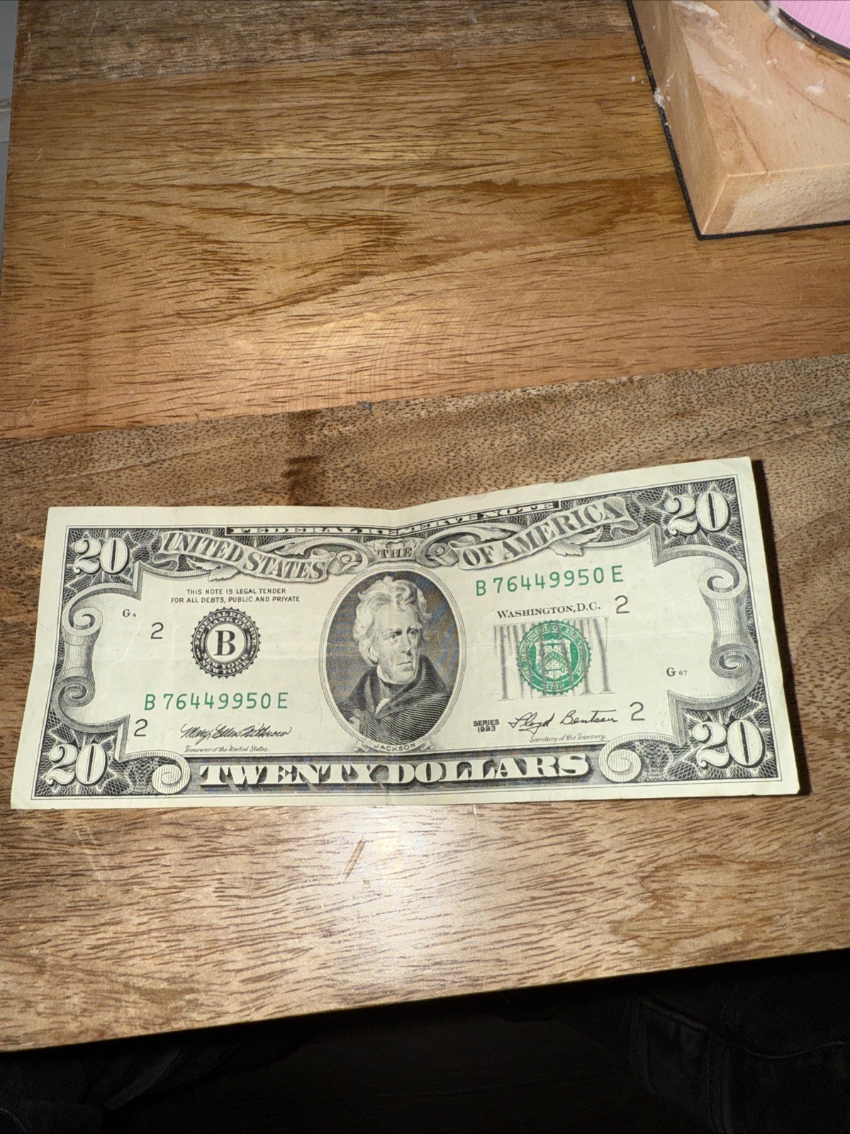 Rare 1993 $20 Federal Reserve Note Rare 1993 $20 Federal Reserve Note