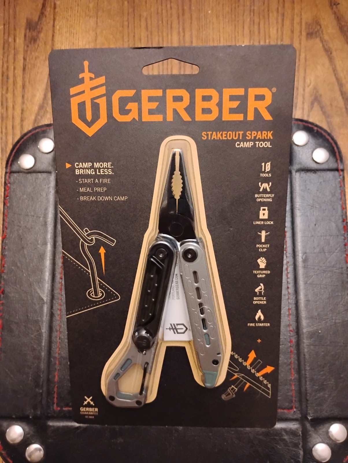 Gerber Stakeout Spark 10 Tools N 1 Pocket Clip Ferro Rod 4.6 Gerber Stakeout Spark 10 Tools N 1 Pocket Clip Ferro Rod 4.6
