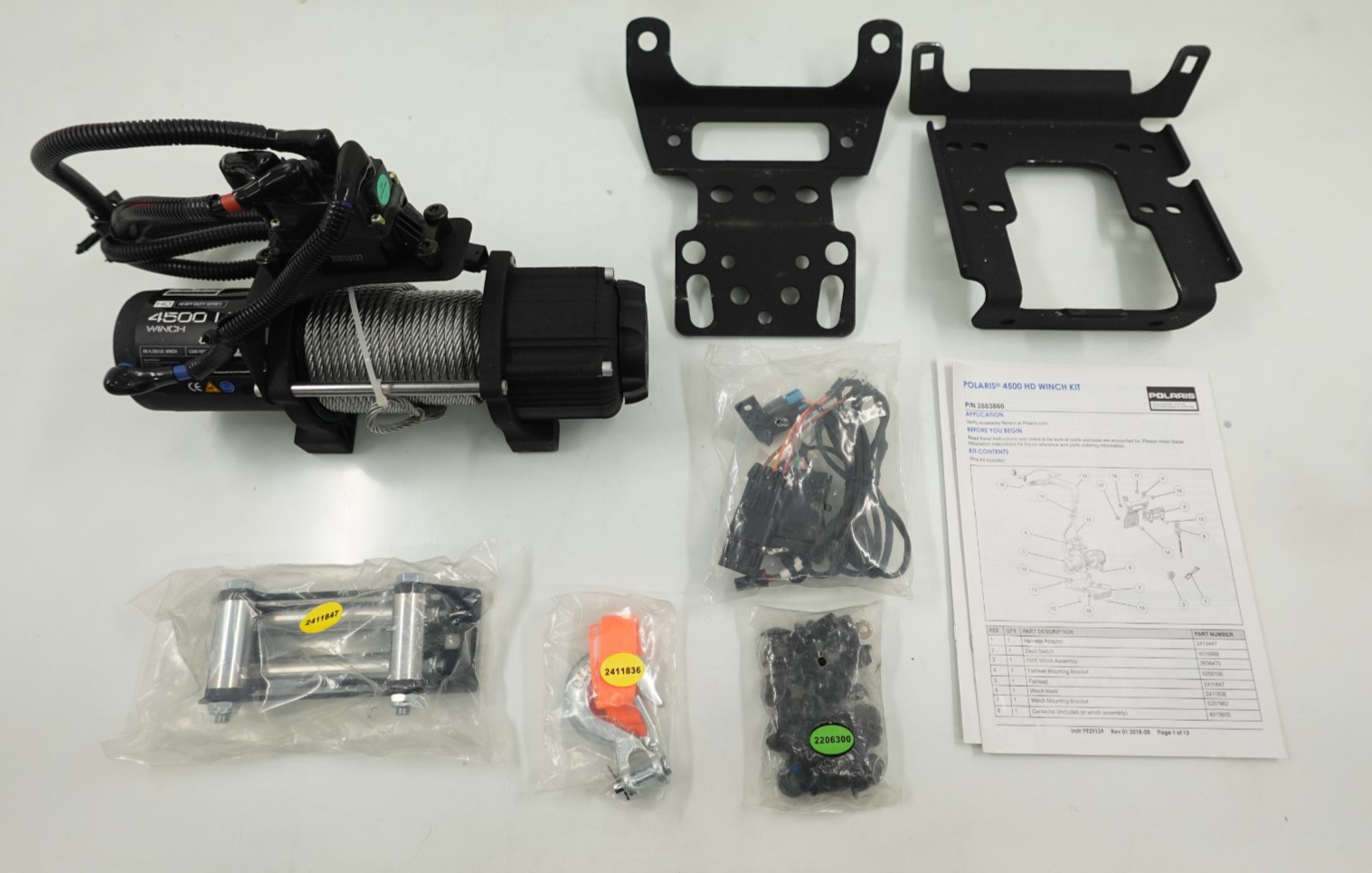 NEW TAKEOFF 2019-2025 Polaris General XP 1000 OEM 4500 LB Winch Kit 2883860