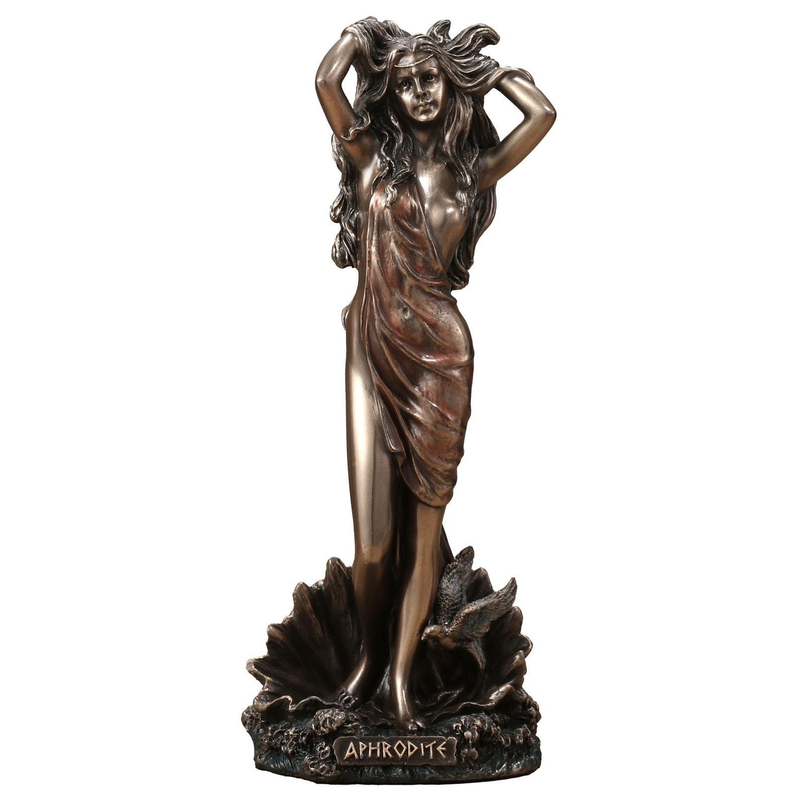 Veronese Design 6 1/8 Inch The Birth of Aphrodite Greek Goddess Statue, Bronze Veronese Design 6 1/8 Inch The Birth of Aphrodite Greek Goddess Statue, Bronze