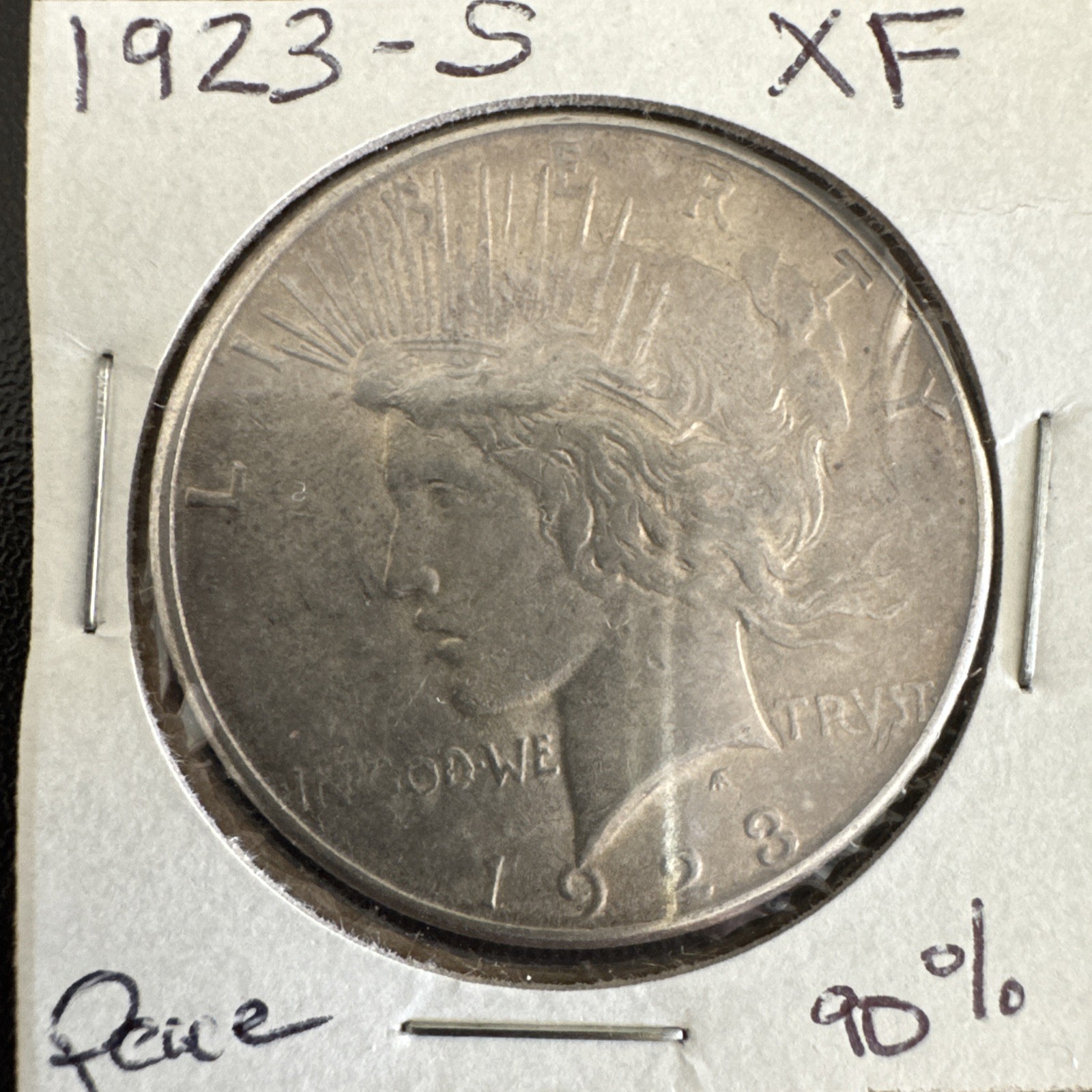 1923-S Peace Dollar 90% Silver XF Details 1923-S Peace Dollar 90% Silver XF Details