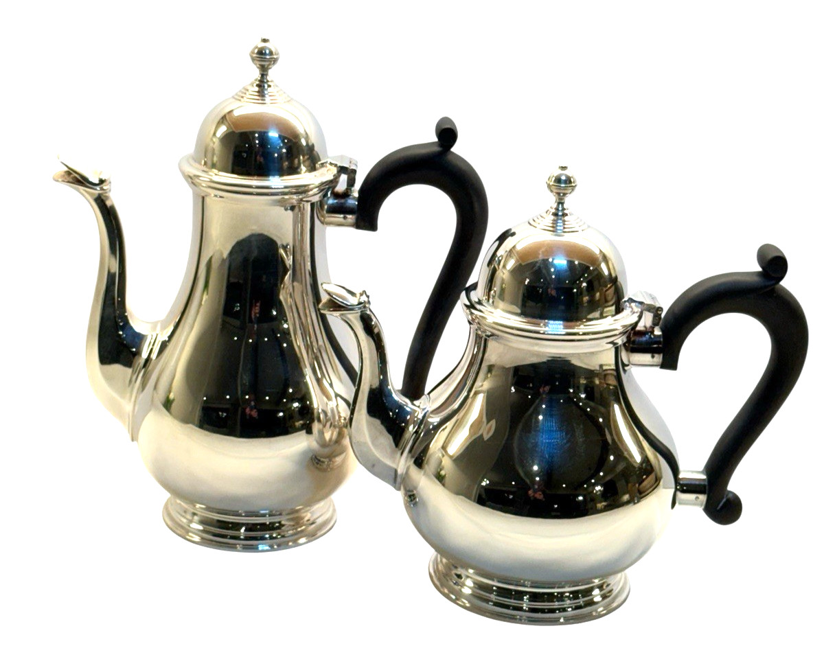 Antique Barker-Ellis Silver Plate Tea & Coffee Service Set England Menorah Mark Antique Barker-Ellis Silver Plate Tea & Coffee Service Set England Menorah Mark