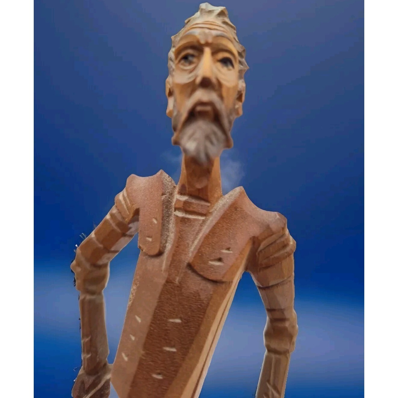 Hand Carved Wooden Don Quixote Ltd Ed. Ouro Artesania Spain 605-1