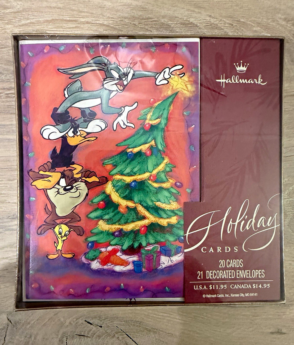 NOS Vintage 1997 Hallmark Looney Tunes Christmas Cards 20 Cards 21 Envelopes NOS Vintage 1997 Hallmark Looney Tunes Christmas Cards 20 Cards 21 Envelopes