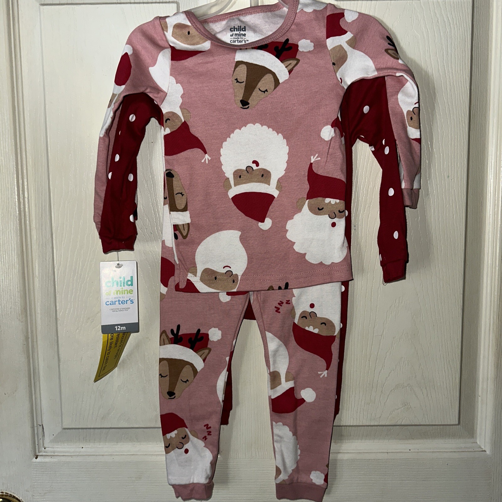 Carter’s Child of Mine Toddler Cotton Pajama Set, 4 Piece, 12 Months Carter’s Child of Mine Toddler Cotton Pajama Set, 4 Piece, 12 Months