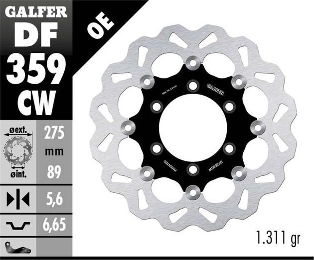 Galfer Wave Rotor Rear #DF359CW for Suzuki