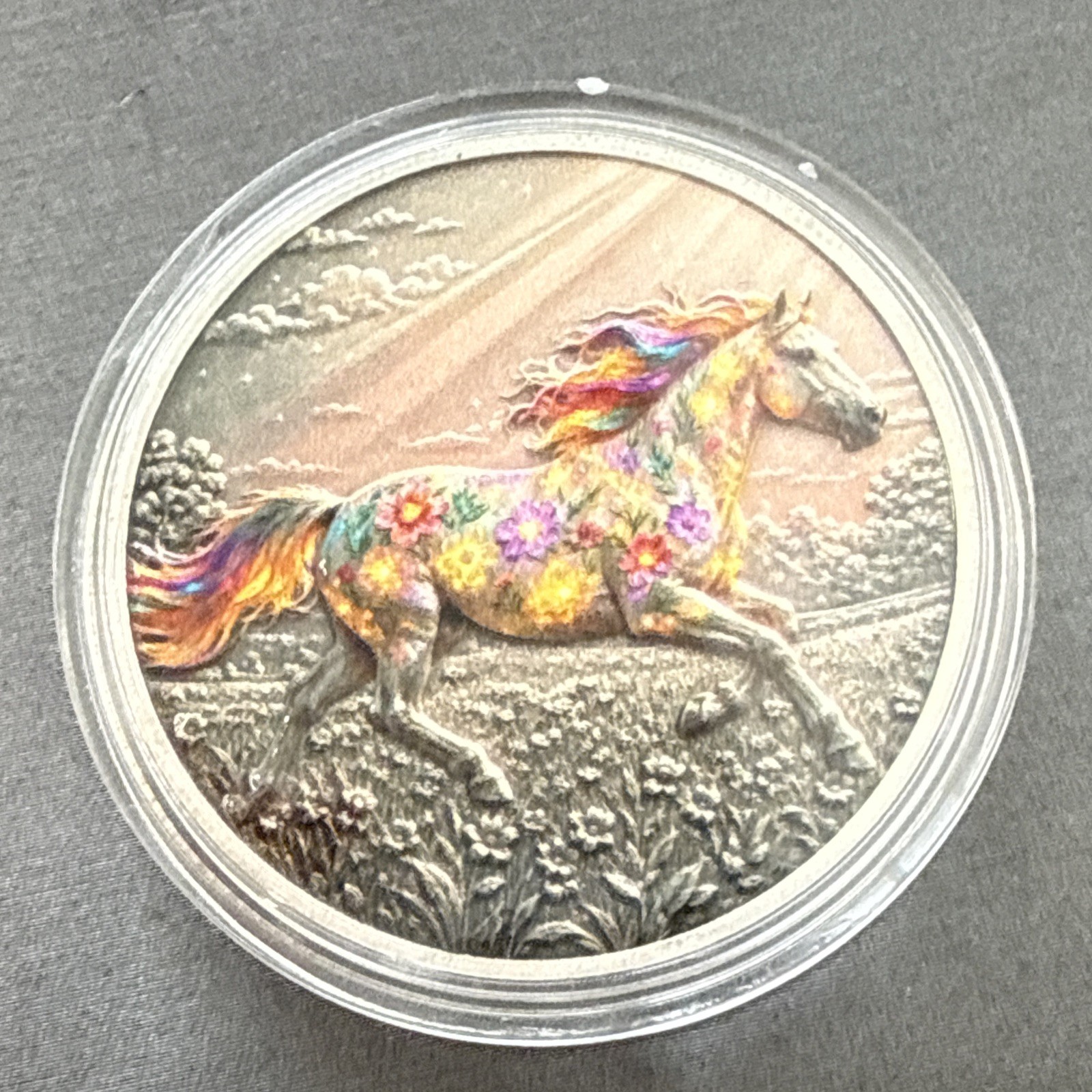 1oz Copper w/ Silver Plating “Wild Flower Horse Power” 1oz Copper w/ Silver Plating “Wild Flower Horse Power”