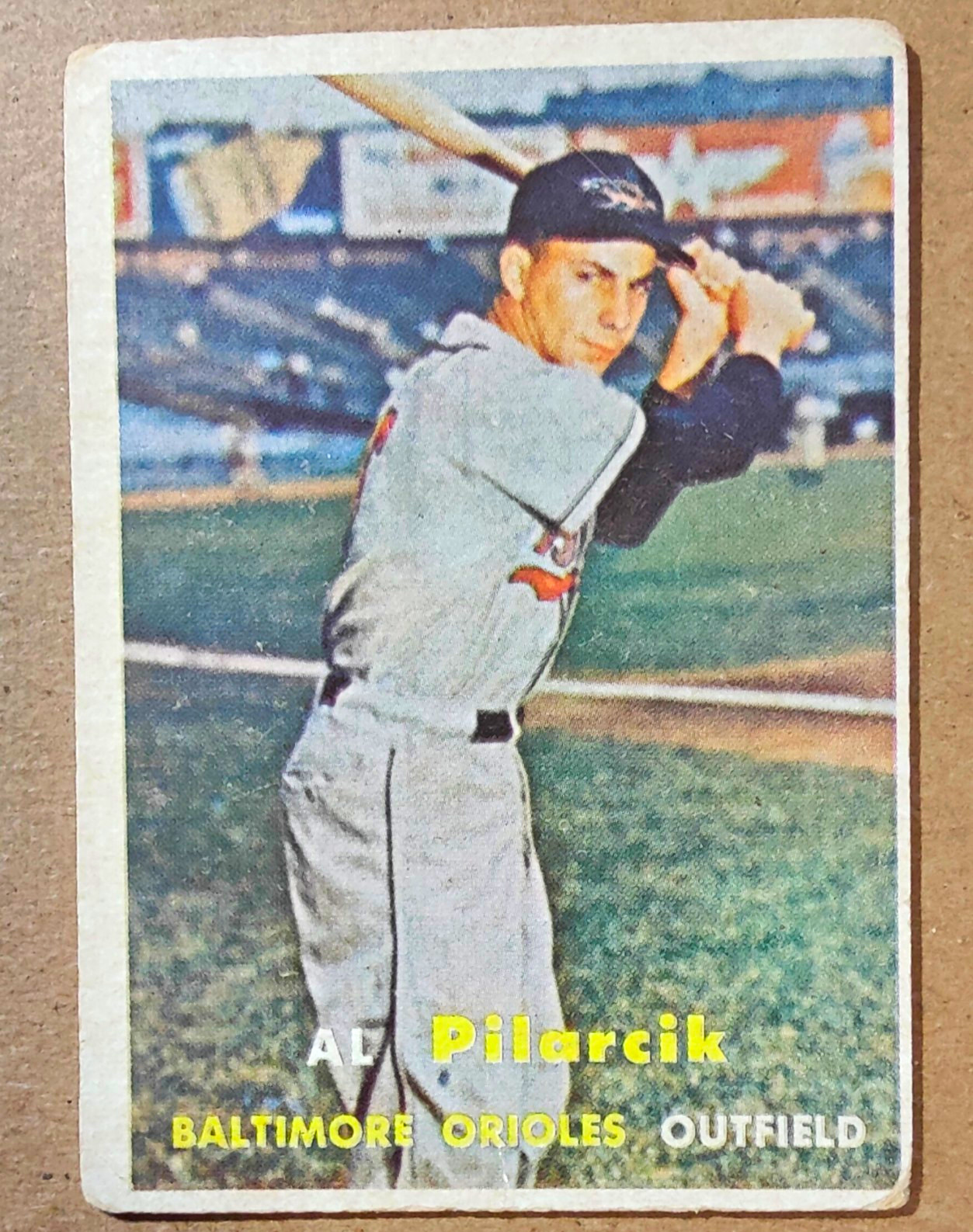 Topps 1957 Topps Scarce Series - Al Pilarcik Baltimore Orioles #311 Rookie Topps 1957 Topps Scarce Series - Al Pilarcik Baltimore Orioles #311 Rookie