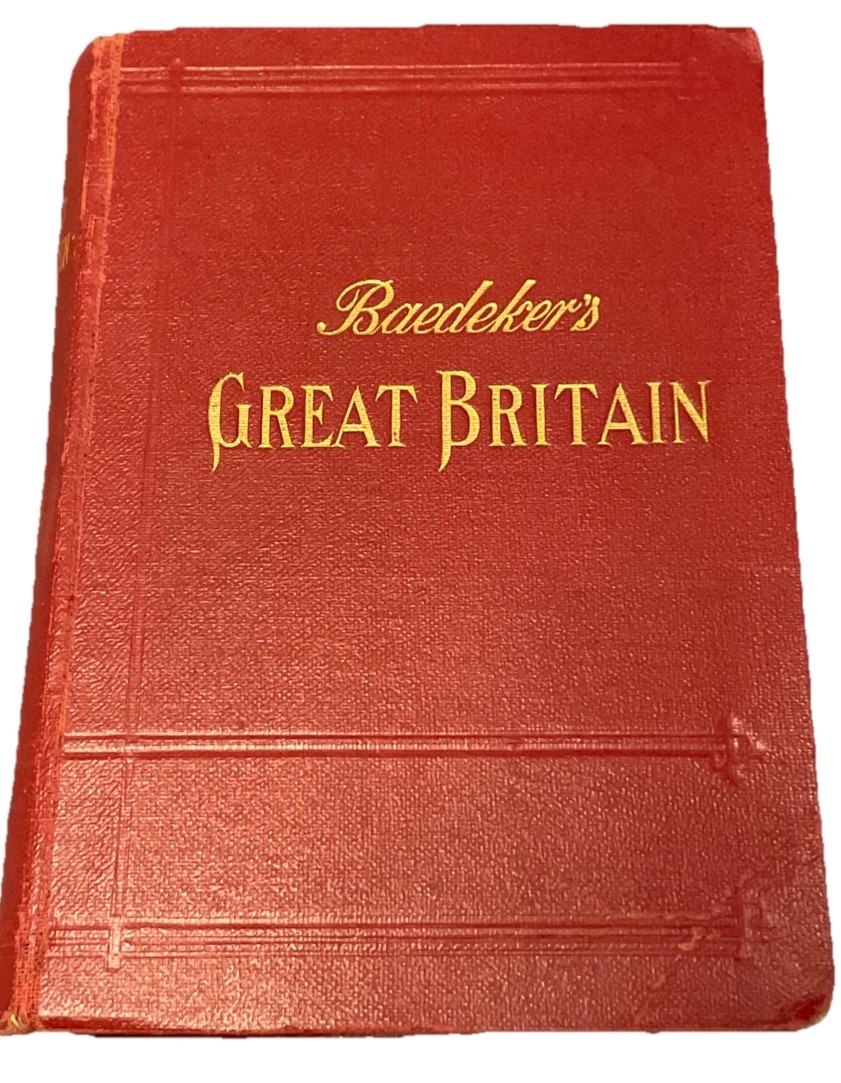 Baedeker\'s Great Britain travel guide 1910 Red Cover rare antiquarian