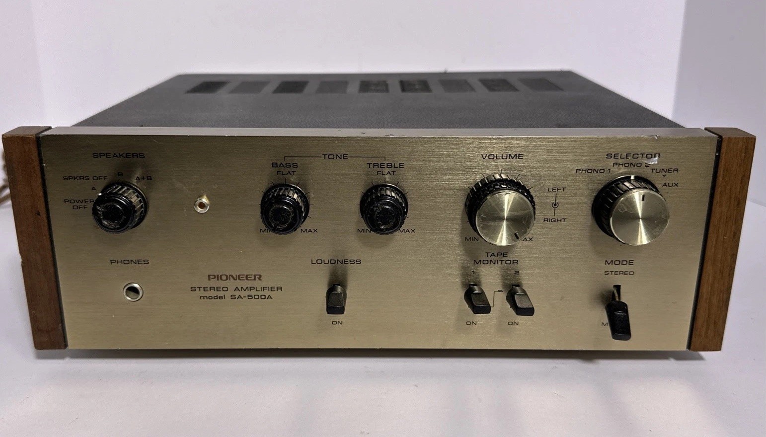 Pioneer SA-500A Integrated Amplifier Stereo Solid State Japan Vintage