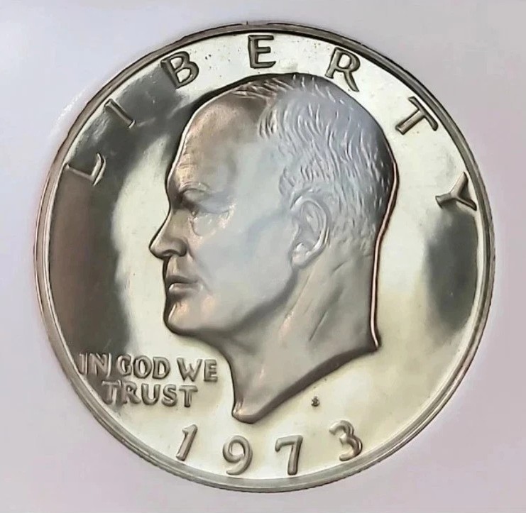 1973-S PROOF Eisenhower Dollar PR70 DCAM 