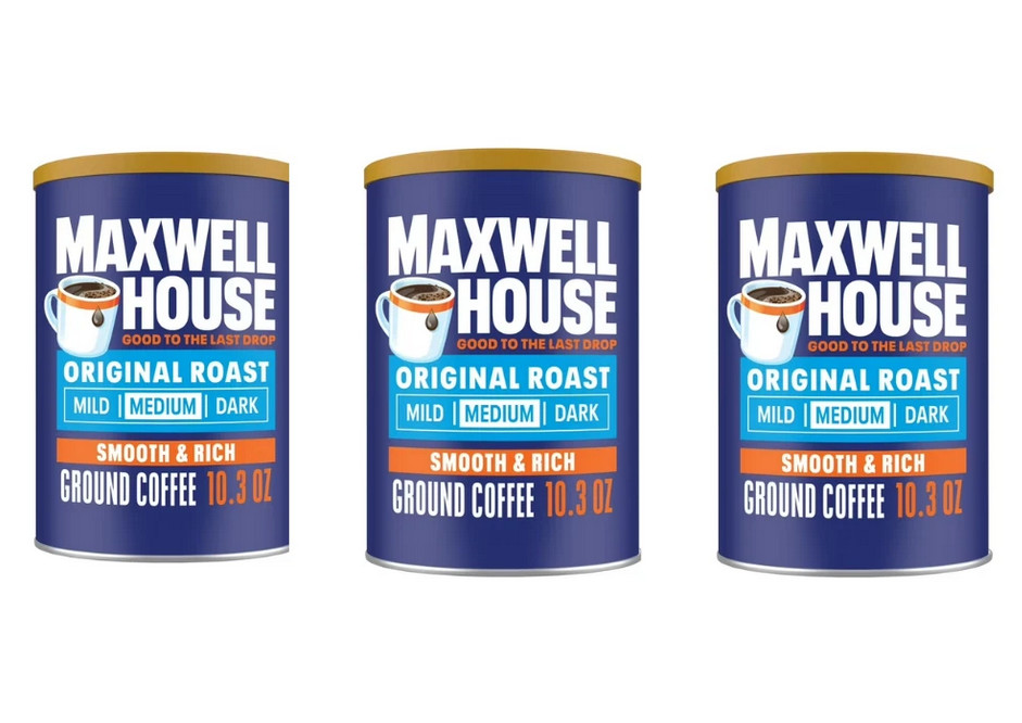 3 Pack Maxwell House Original Roast Medium Ground Coffee 10.3 oz Each 3 Pack Maxwell House Original Roast Medium Ground Coffee 10.3 oz Each