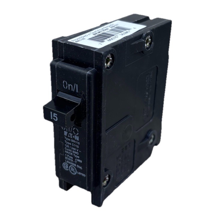 Eaton Cutter Hammer 15 Amp Single Pole Interchangeable Circuit Breaker {115} Eaton Cutter Hammer 15 Amp Single Pole Interchangeable Circuit Breaker {115}