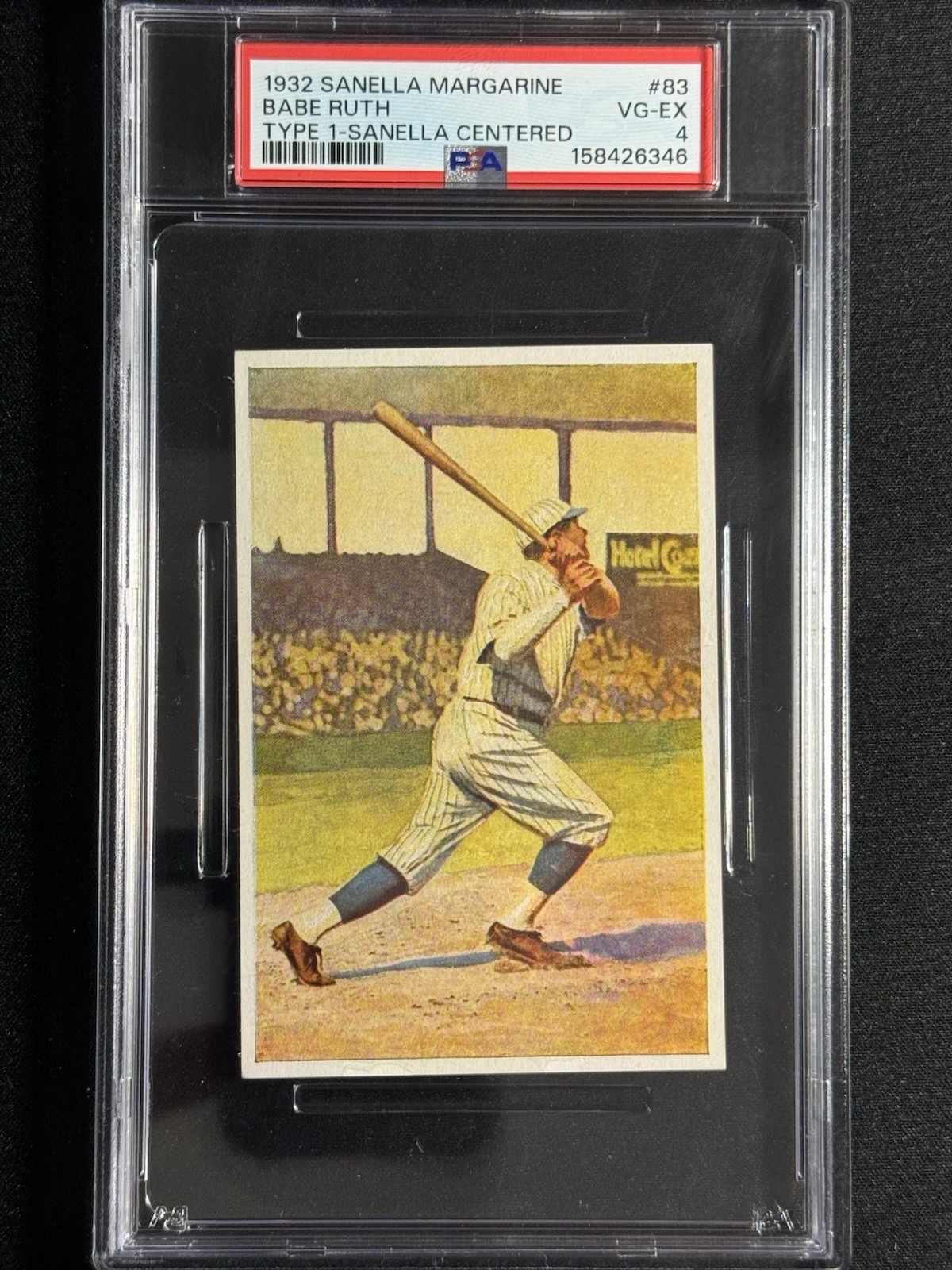 1932 Sanella Margarine Babe Ruth Type 1 German PSA 4 #83 HOF Centered 1932 Sanella Margarine Babe Ruth Type 1 German PSA 4 #83 HOF Centered