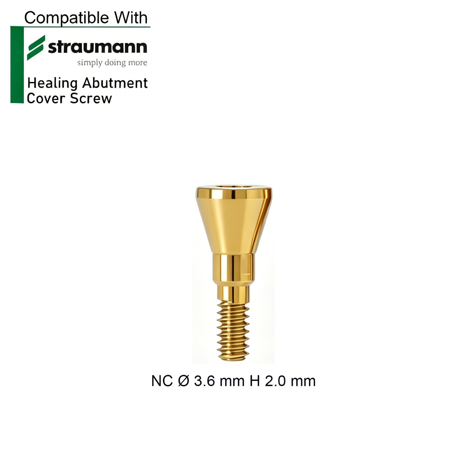 US 5Pcs Dental Healing Cap Abutments Cover Screw Fit Straumann ITI NC/RC