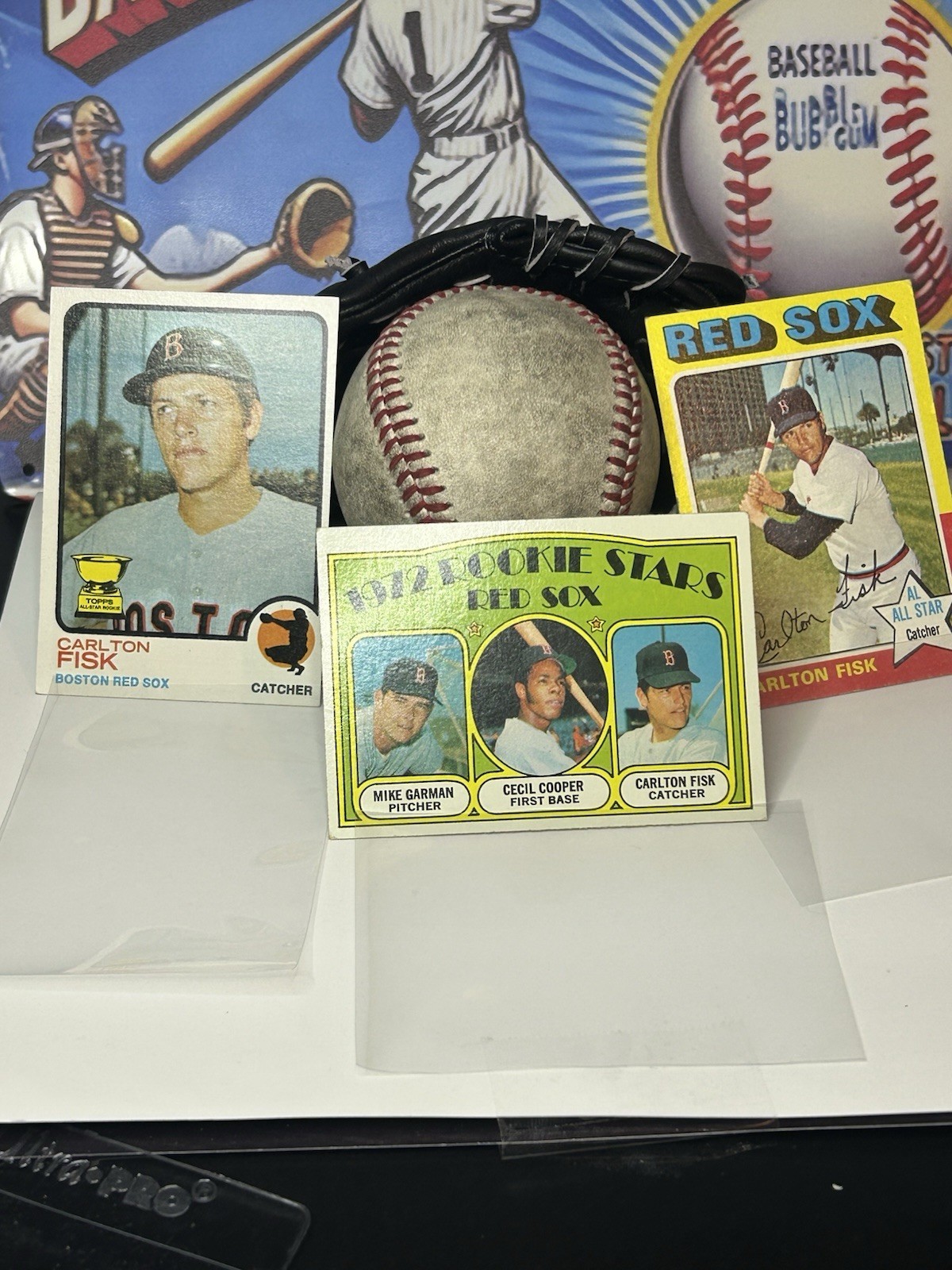 Topps Carlton Fisk Red Sox 6-Card Lot 1972/73/74/75/76/77 #79/193/80/105/365/640 Topps Carlton Fisk Red Sox 6-Card Lot 1972/73/74/75/76/77 #79/193/80/105/365/640