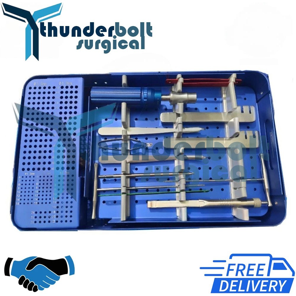 Locking Small Fragment Instrument set, excellent box with screw tray (42 pcs )