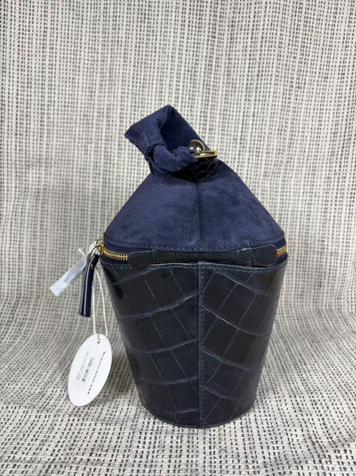 Staud Women\' Classic Navy Blue Black Bucket Bag Staud Women\' Classic Navy Blue Black Bucket Bag
