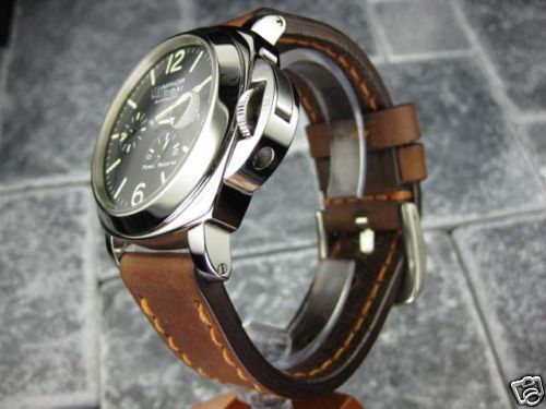 New 24mm NEW COW LEATHER STRAP Brown WATCH BAND for PANERAI PAM Copper P New 24mm NEW COW LEATHER STRAP Brown WATCH BAND for PANERAI PAM Copper P