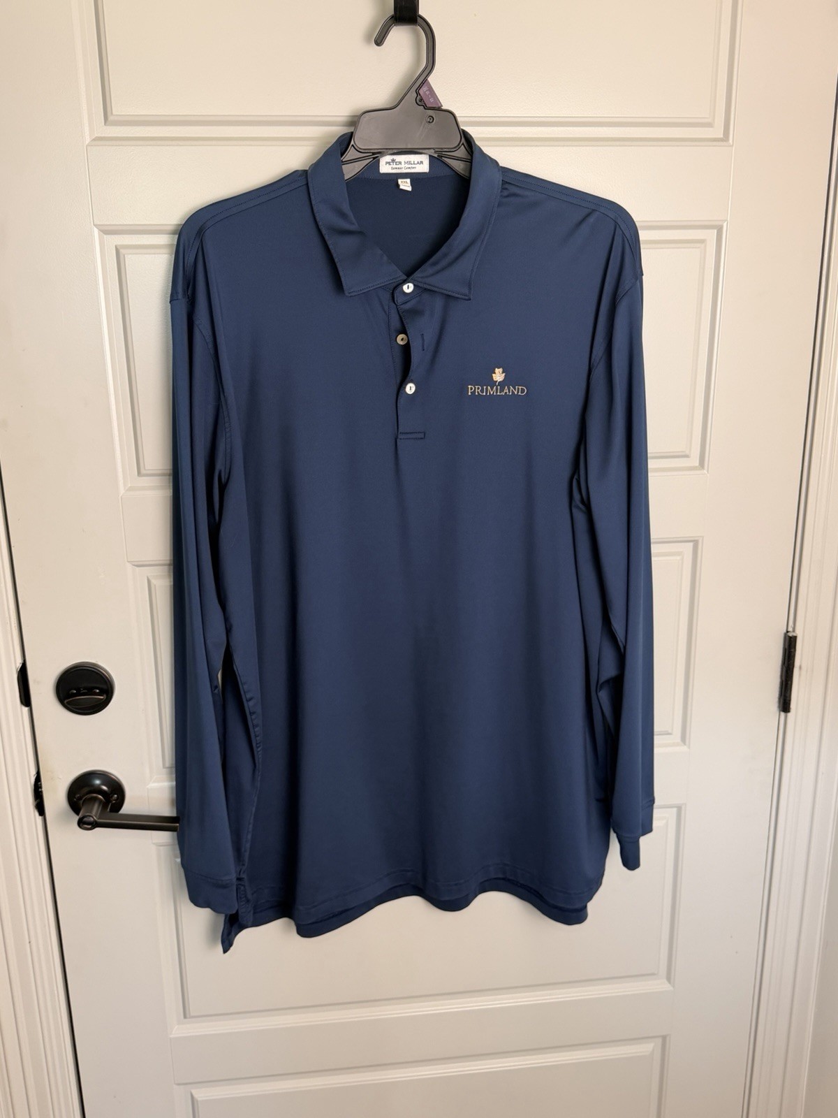 Peter Millar Polo Shirt Mens XXL Long Sleeve Golf Peter Millar Polo Shirt Mens XXL Long Sleeve Golf