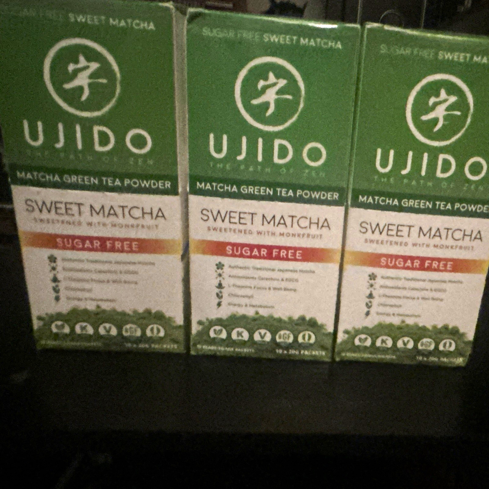 Ujido Sweet Matcha Green Tea Powder, Sweet Flavor, Sugar Free, 0 Cal (3) Ujido Sweet Matcha Green Tea Powder, Sweet Flavor, Sugar Free, 0 Cal (3)