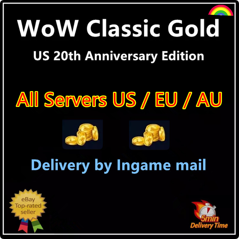 WoW Classic 20th Anniversary Edition✨500-2000 Gold✨US / EU Server Virtual Item