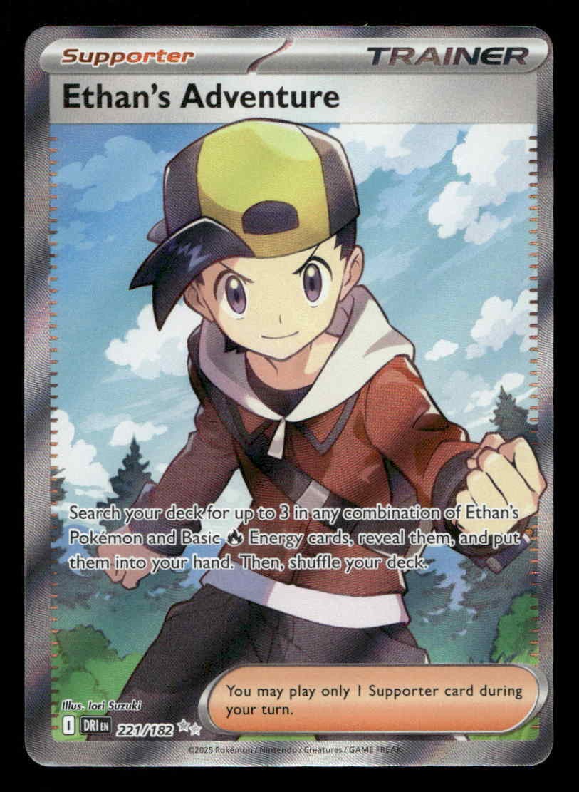 Ethan\'s Adventure Holo Destined Rivals 221/182 NM Pokemon