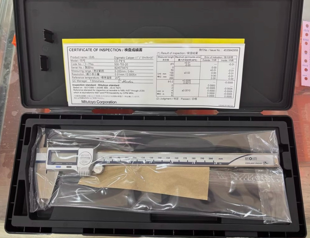 1PC Mitutoyo 500-753-20 Caliper Digital 0-8/0-200mm Coolant Proof No SPC Output