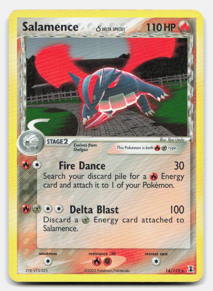 Salamence 14/113 Holo Rare Delta Species Pokemon NM