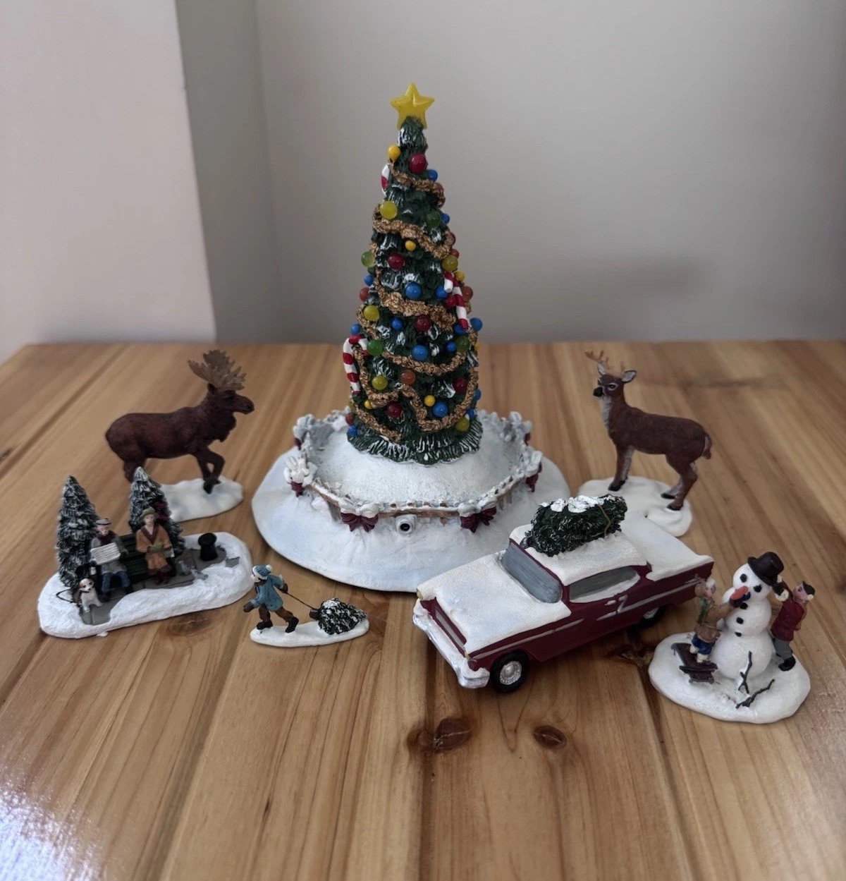 HAWTHORNE VILLAGE THOMAS KINKADE CHRISTMAS TREE Town Bundle Lights & Accessories