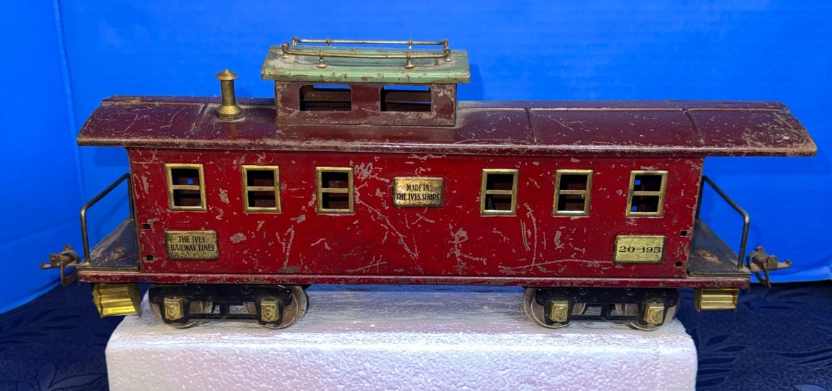 Ives Prewar Standard Gauge 20-195 Caboose Ives Prewar Standard Gauge 20-195 Caboose