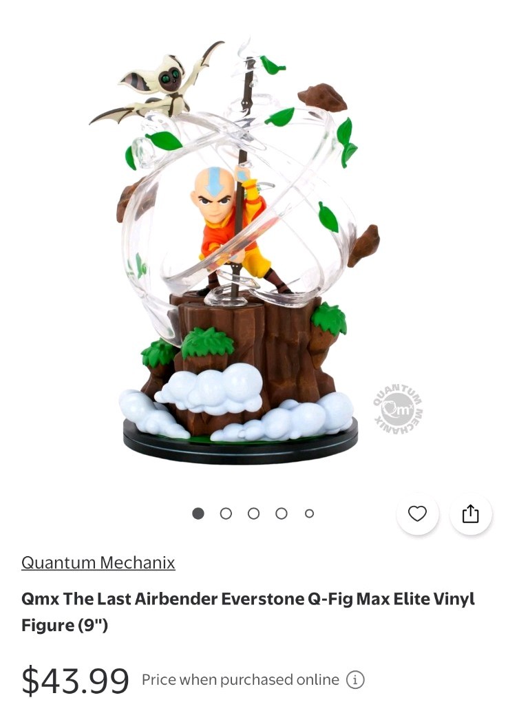 Aang Avatar The Last Airbender Q-Fig MAX Elite Collectible Statue Aang Avatar The Last Airbender Q-Fig MAX Elite Collectible Statue