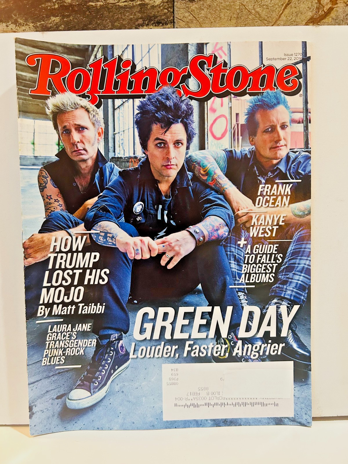 Rolling Stone September 22 2016 Green Day Cover Magazine Rolling Stone September 22 2016 Green Day Cover Magazine