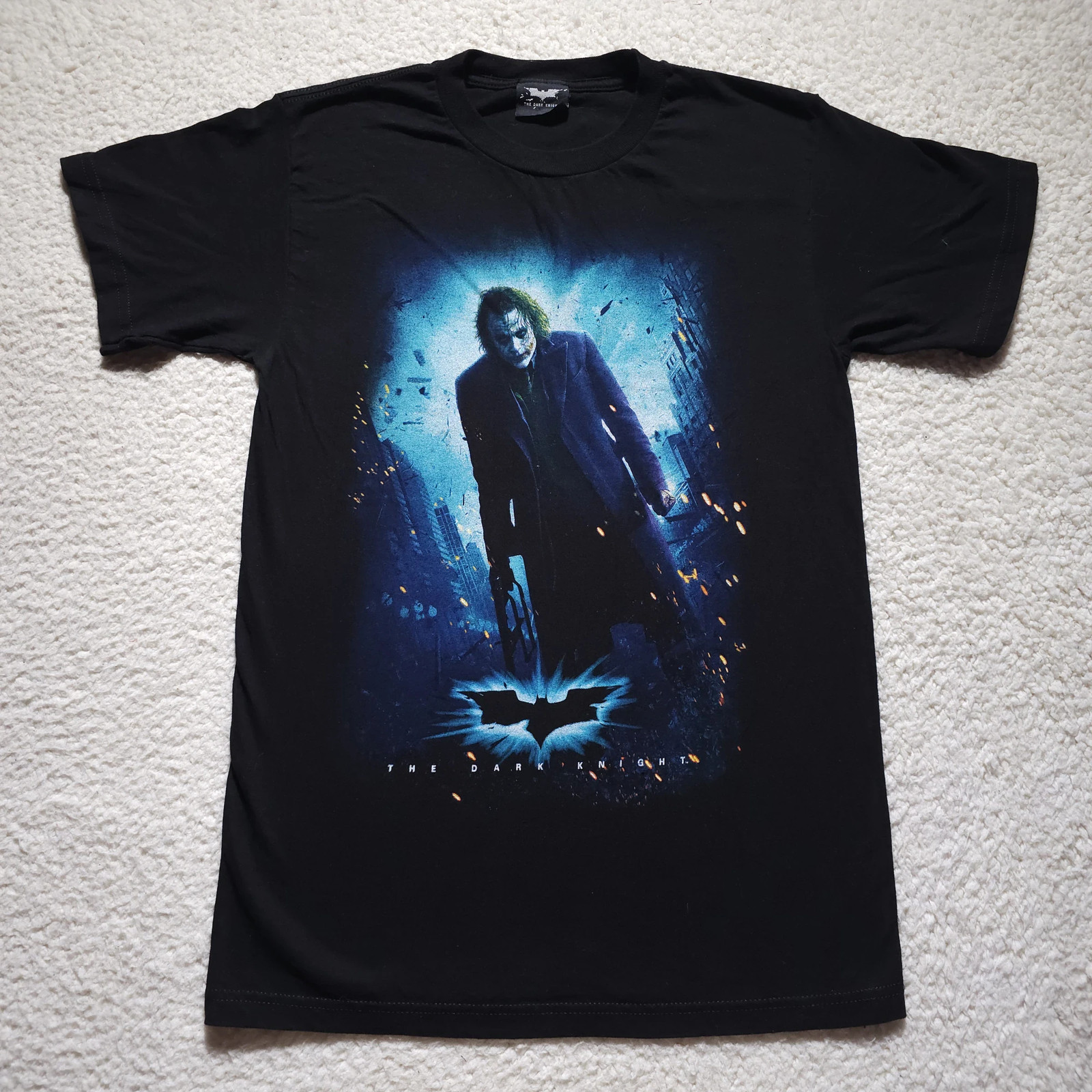 Vtg 2008 The Dark Knight Joker Movie T Shirt Small S08 Heath Ledger Batman Promo Vtg 2008 The Dark Knight Joker Movie T Shirt Small S08 Heath Ledger Batman Promo