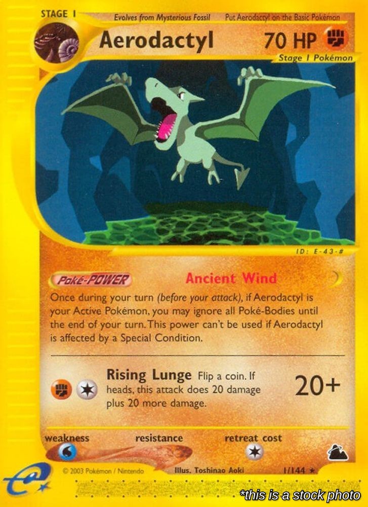 Aerodactyl 001/144 SK Pokemon MP